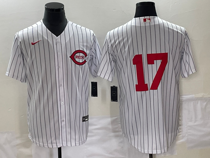 Men's Cincinnati Reds Aaron Boone #17 White 2022 MLB at Field of Dreams Authentic Jersey